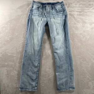 BKE	Men's Jeans Tyler Relaxed Fit Light Wash Casual 34x36 Blue